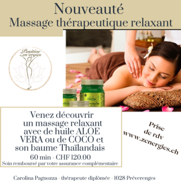 Massage Relaxant thérapeutique