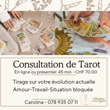 Consultation de Tarot – 45 min – CHF 70.00